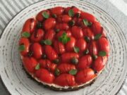Αλμυρό cheesecake με μαρμελάδα ντομάτας