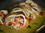 Καλαμάρι γεμιστό με γραβιέρα Νάξου Καλαμάρι γεμιστό με γραβιέρα Νάξου