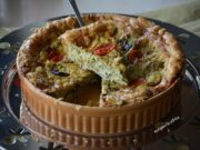 Τάρτα με πέστο βασιλικού κ κολοκυθάκια Τάρτα με πέστο βασιλικού κ κολοκυθάκια