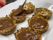 Καλαθάκια βρώμης με γέμιση σοκολάτα Καλαθάκια βρώμης